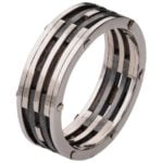 White Gold Men’s Wedding Band BNG2