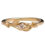 Leaves Engagement Diamond Ring