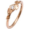 Leaves Engagement Ring #14 Yellow Gold and Diamond Catalogue