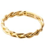 Yellow Gold Braided Wedding Ring