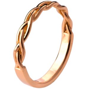 Braided Wedding Band Rose Gold 4 Catalogue