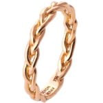 Rose Gold Braided Wedding Band