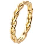 Yellow Gold Braided Wedding Band