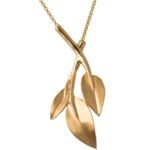 Rose Gold Leaves Pendant