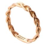 Braided Wedding Band Rose Gold