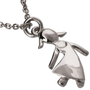 Girl Pendant White Gold Catalogue