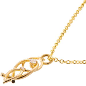 Yellow Gold Diamonds Celtic Pendant