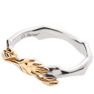 Twig and Leaf Wedding Band Yellow Gold 7 Catalogue
