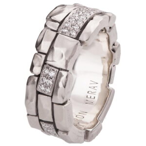 Bricks Diamond Wedding Band White Gold Catalogue