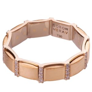 Two Tone Diamond Wedding Ring Rose Gold R015 Catalogue