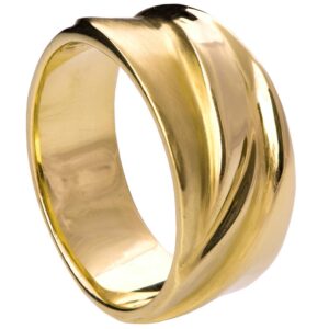 Wave Wedding Band Yellow Gold 4 Catalogue