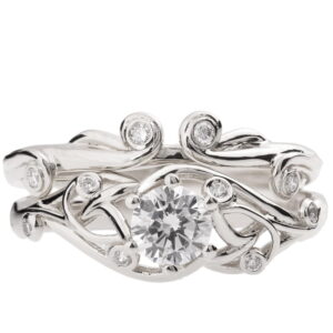 Celtic Bridal Set White Gold and Diamonds ENG17 Catalogue