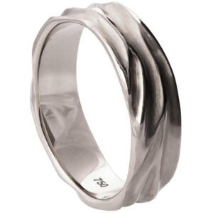 Dune Wedding Band White Gold 2 Catalogue