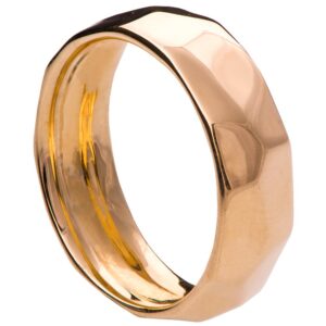 Hammered Wedding Band Rose Gold 1 Catalogue