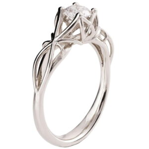 Knot Engagement Ring White Gold and Diamond ENG19 Catalogue