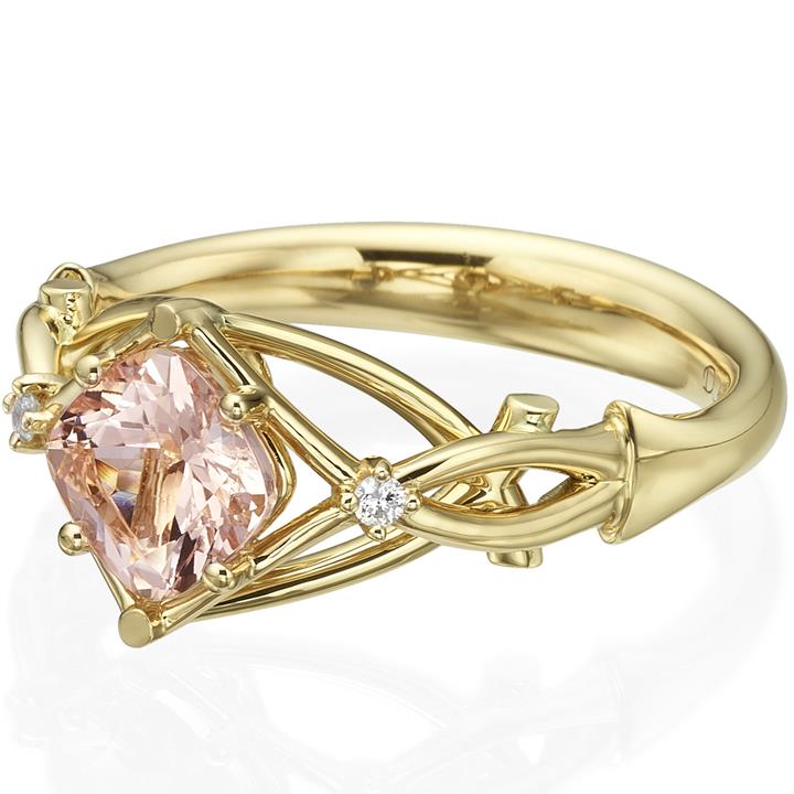Explore Morganite Engagement Rings and Learn How to Select Them | 4Cs of  Diamond Quality by GIA