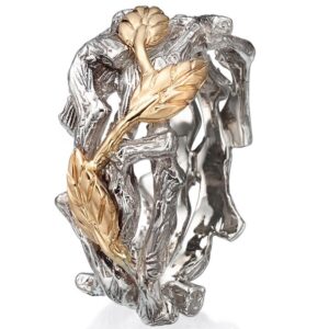 Twig and Leaves Wedding Band Rose Gold 12L Catalogue
