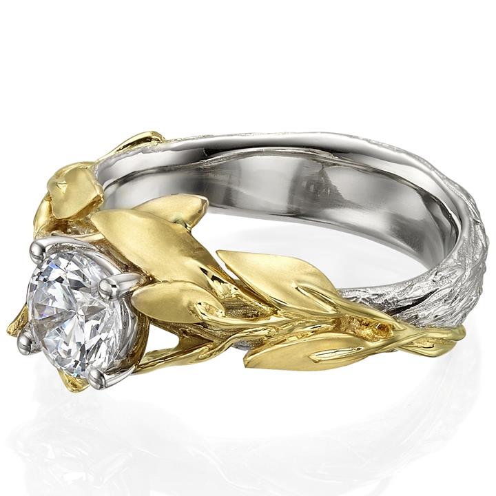 4 Stone Bezel diamond Ring In 18K Rose Gold | Fascinating Diamonds