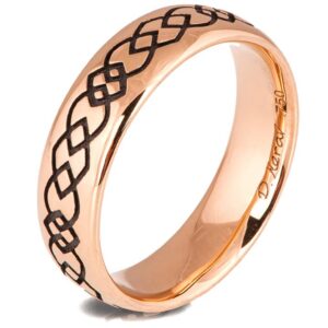 Celtic Wedding Band Rose Gold Catalogue
