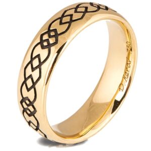Celtic Wedding Band Yellow Gold Catalogue