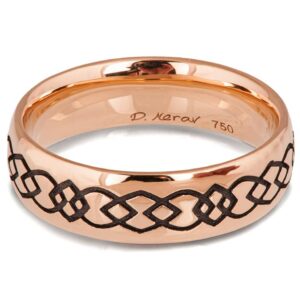 Celtic Wedding Band Rose Gold Catalogue