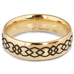 Celtic Wedding Band Yellow Gold Catalogue