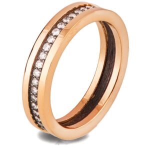Rose Gold and Black Silver Diamonds Men’s Wedding Band Catalogue