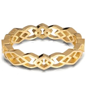 Celtic Wedding Band Yellow Gold Catalogue