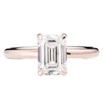 Hidden Halo 2ct Emerald-Cut Diamond Engagement Ring