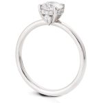 Unique Hidden Halo 1ct Round Diamond Engagement Ring