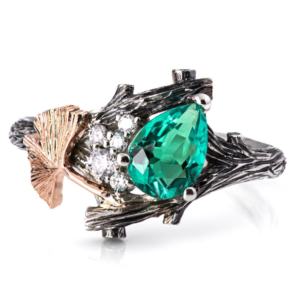 3 PTR Users-doron-Dropbox-Photos-שונות-Doron-New folder-RDM543 – Ginkgo Cluster Ring-CROP-Emerald