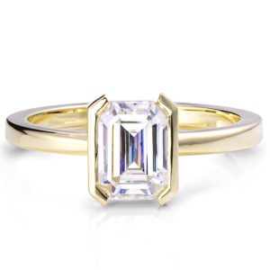 Emerald Cut Diamond Solitaire Ring