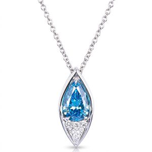 Celtic Style Blue Diamond Pendant